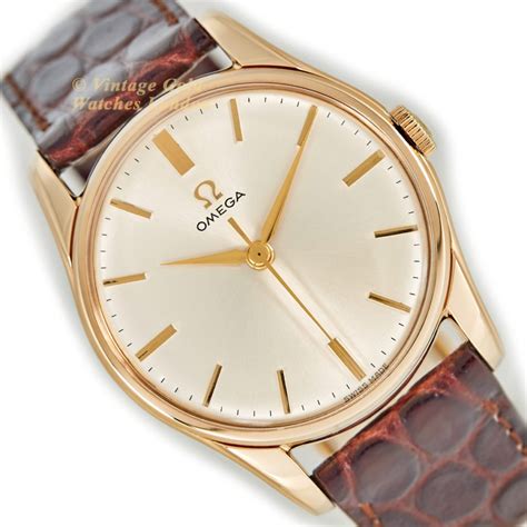 gold omega watch 1960s